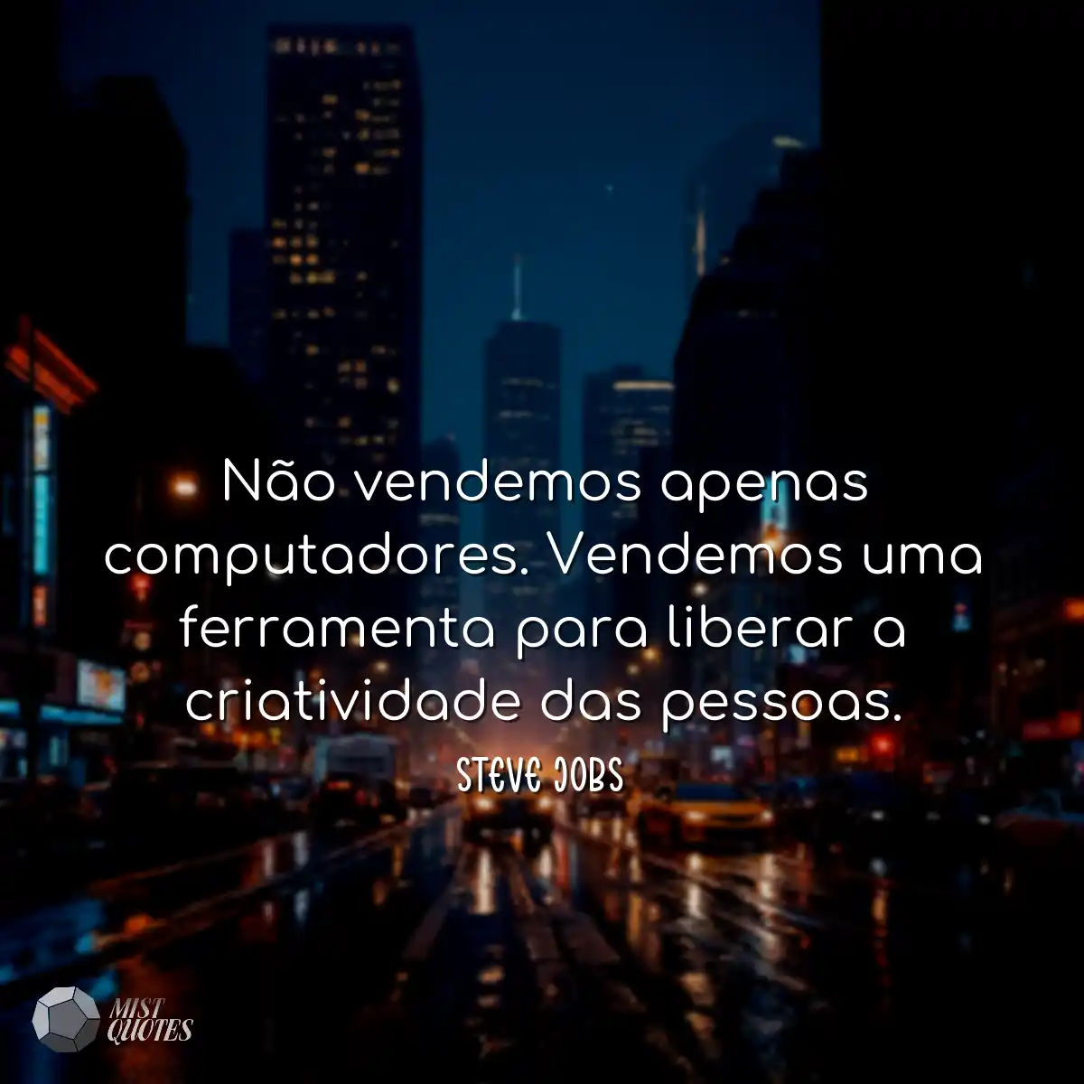 Não vendemos apenas computadores. Vendemos uma fer