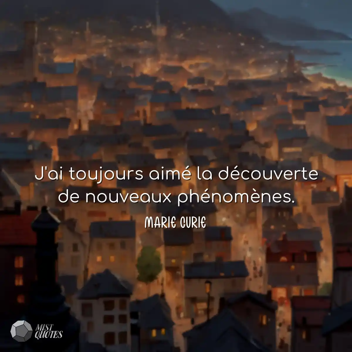J'ai toujours aimé la découverte de nouveaux phéno