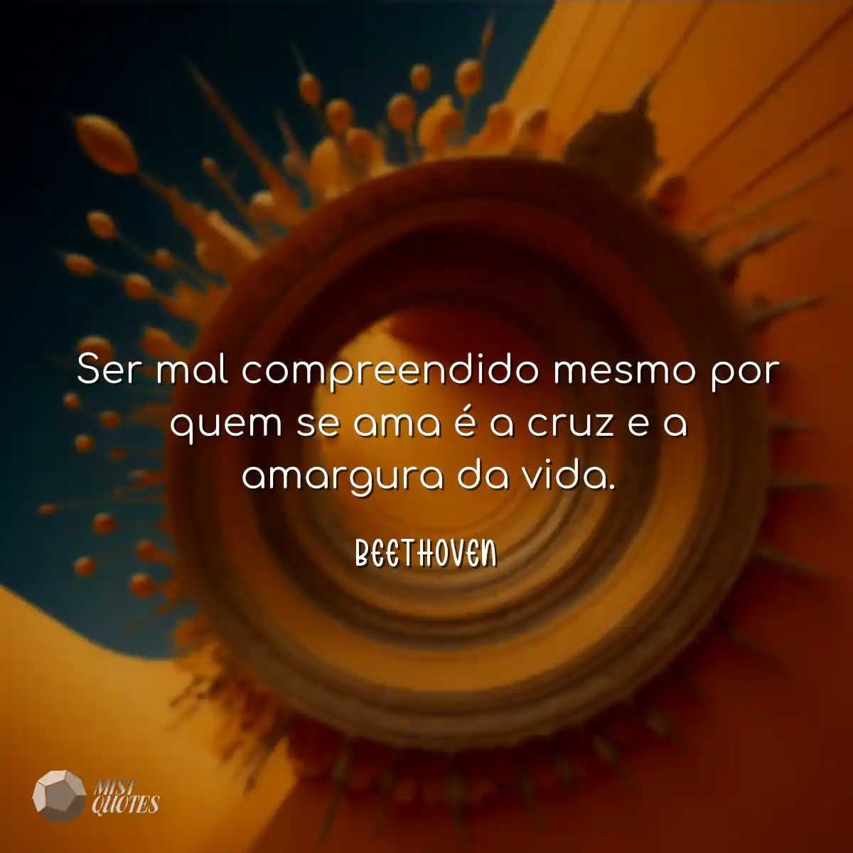 Ser mal compreendido mesmo por quem se a