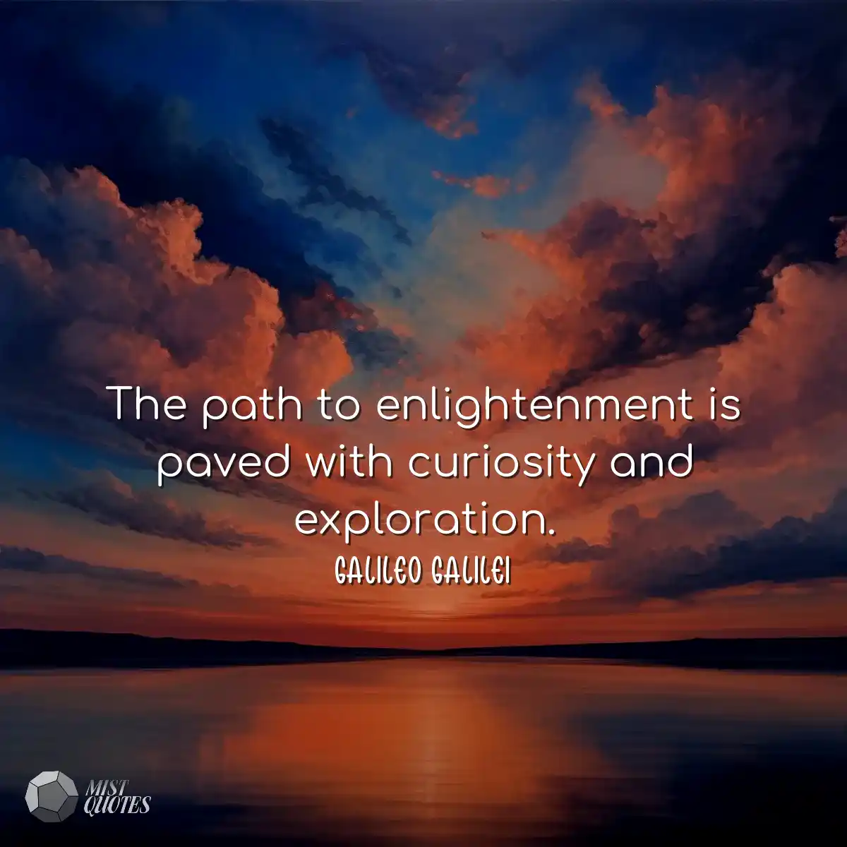 The path to enlightenment is paved with 