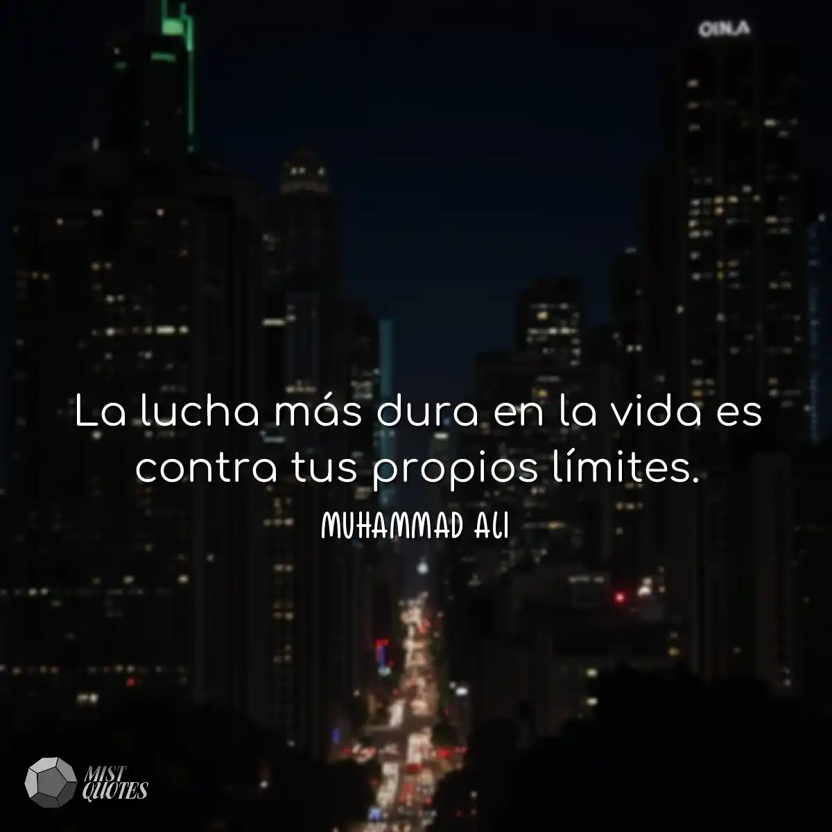 La lucha más dura en la vida es contra 