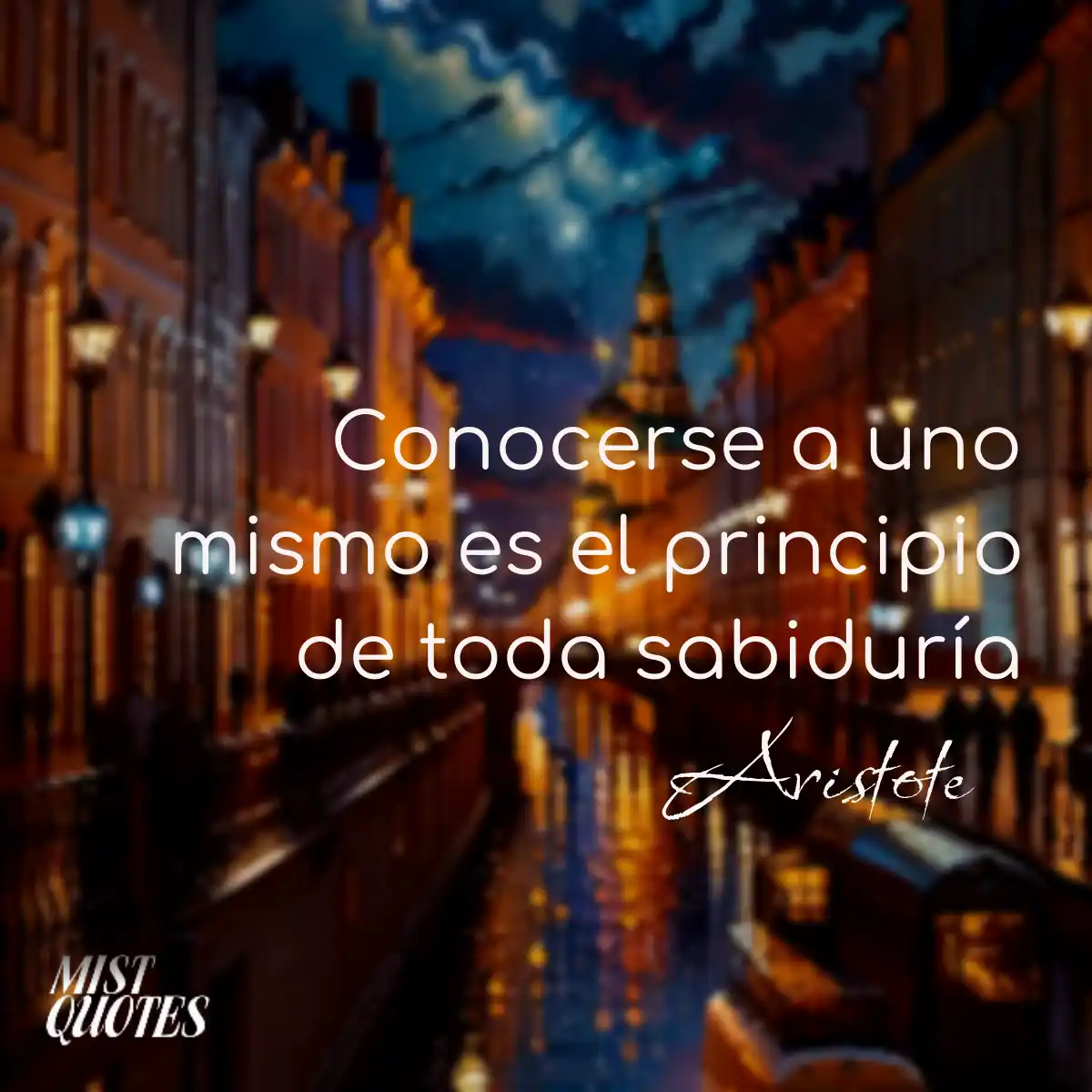 Conocerse a uno mismo es el principio de