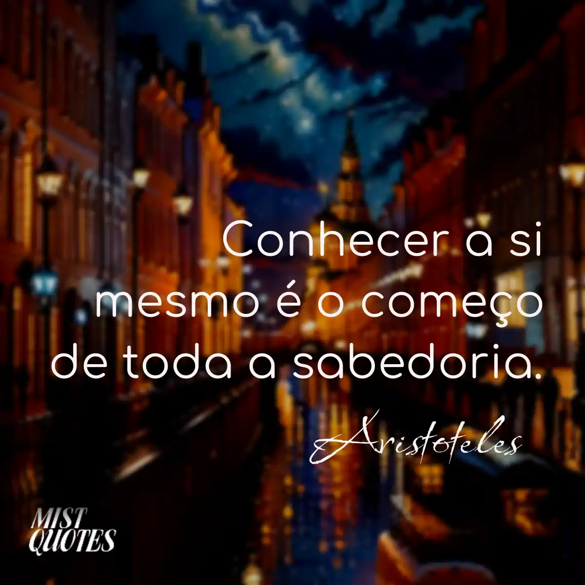 Conhecer a si mesmo é o começo de toda a sabedoria