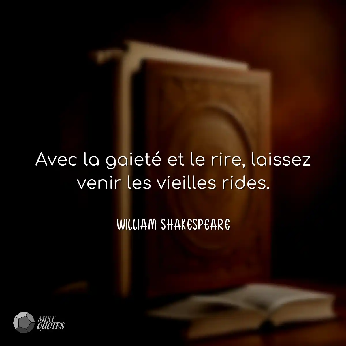 Avec la gaieté et le rire, laissez veni