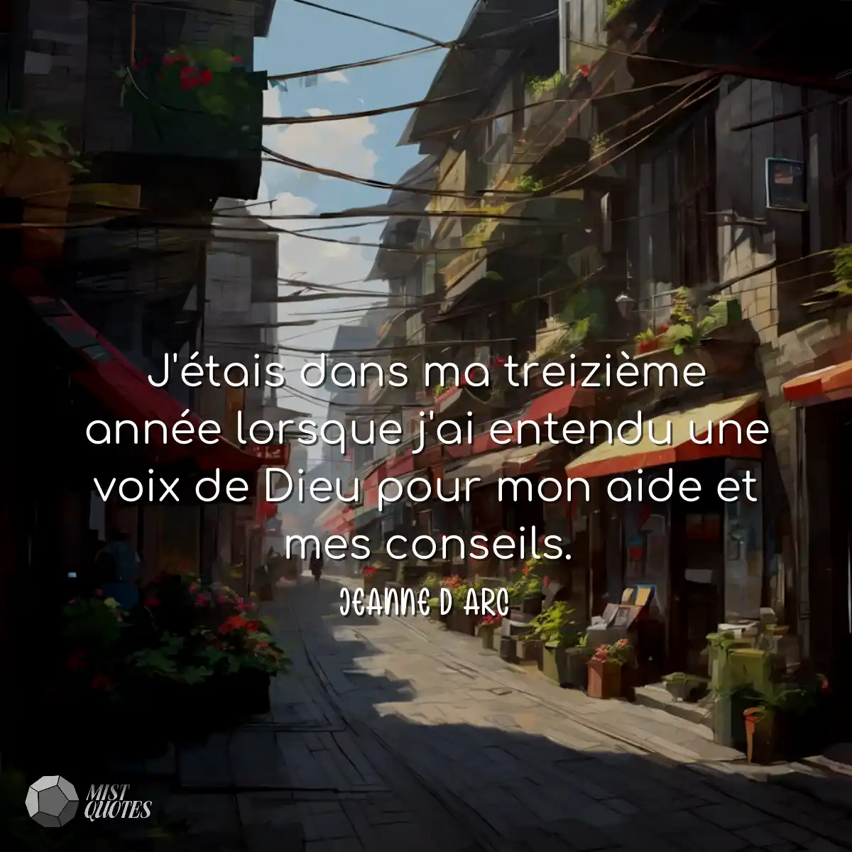J'étais dans ma treizième année lorsque j'ai enten