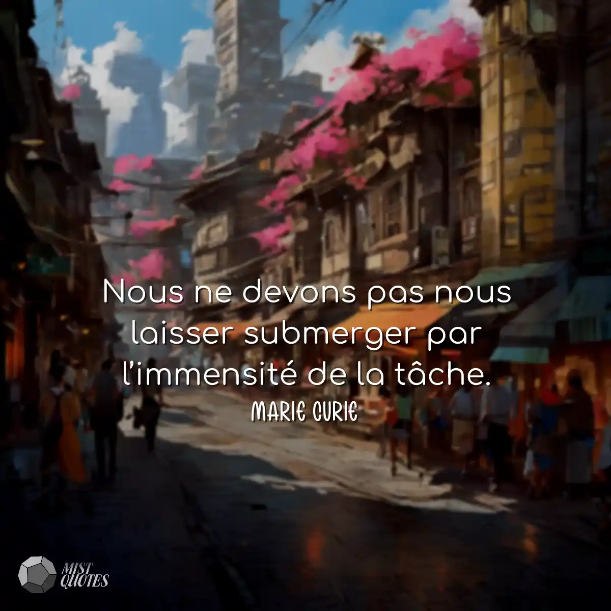 Nous ne devons pas nous laisser submerger par l’im