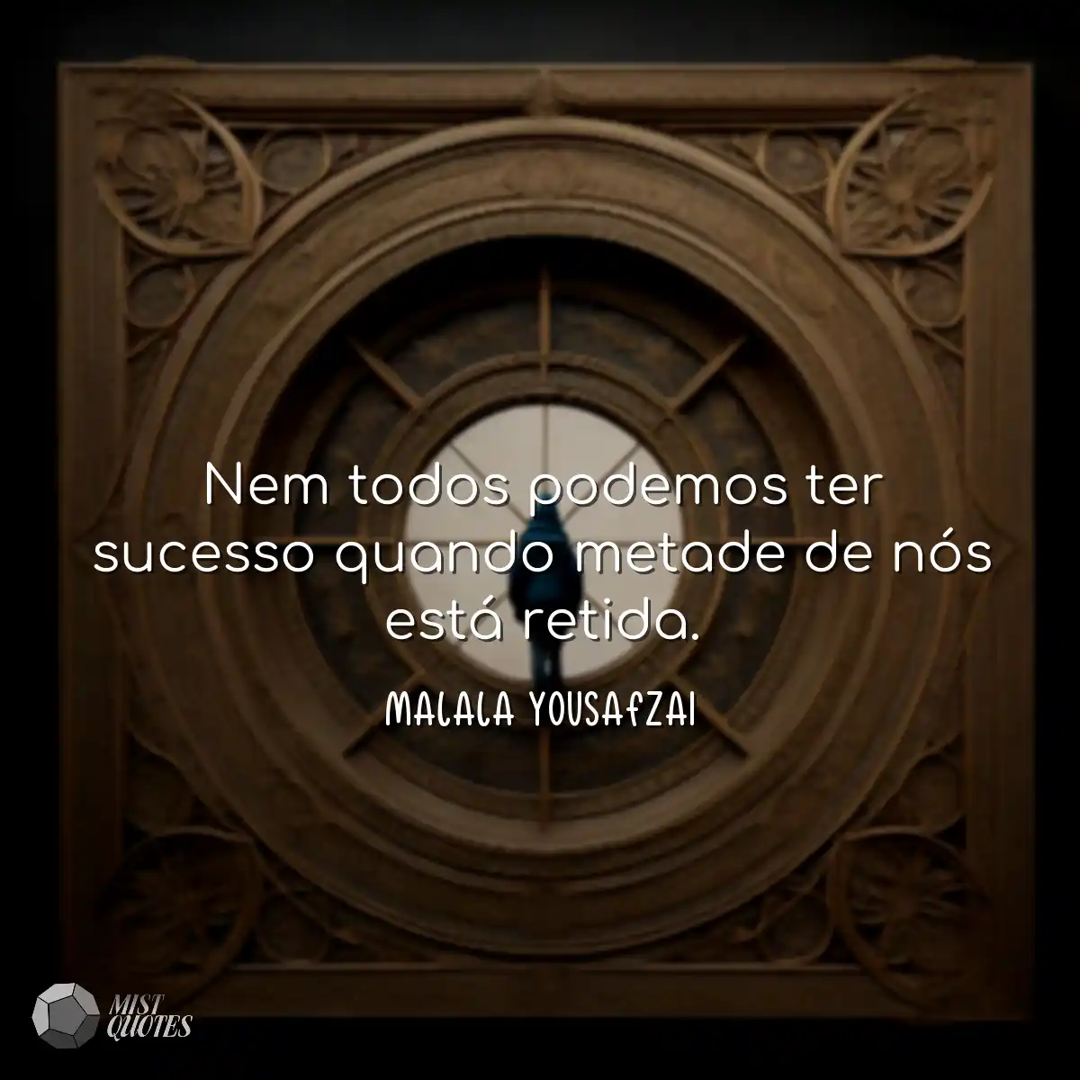 Nem todos podemos ter sucesso quando metade de nós
