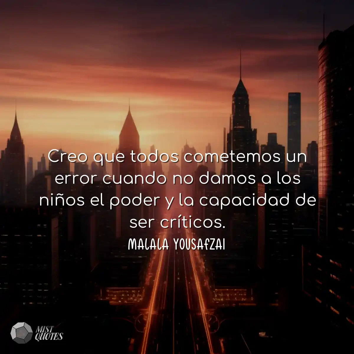 Creo que todos cometemos un error cuando
