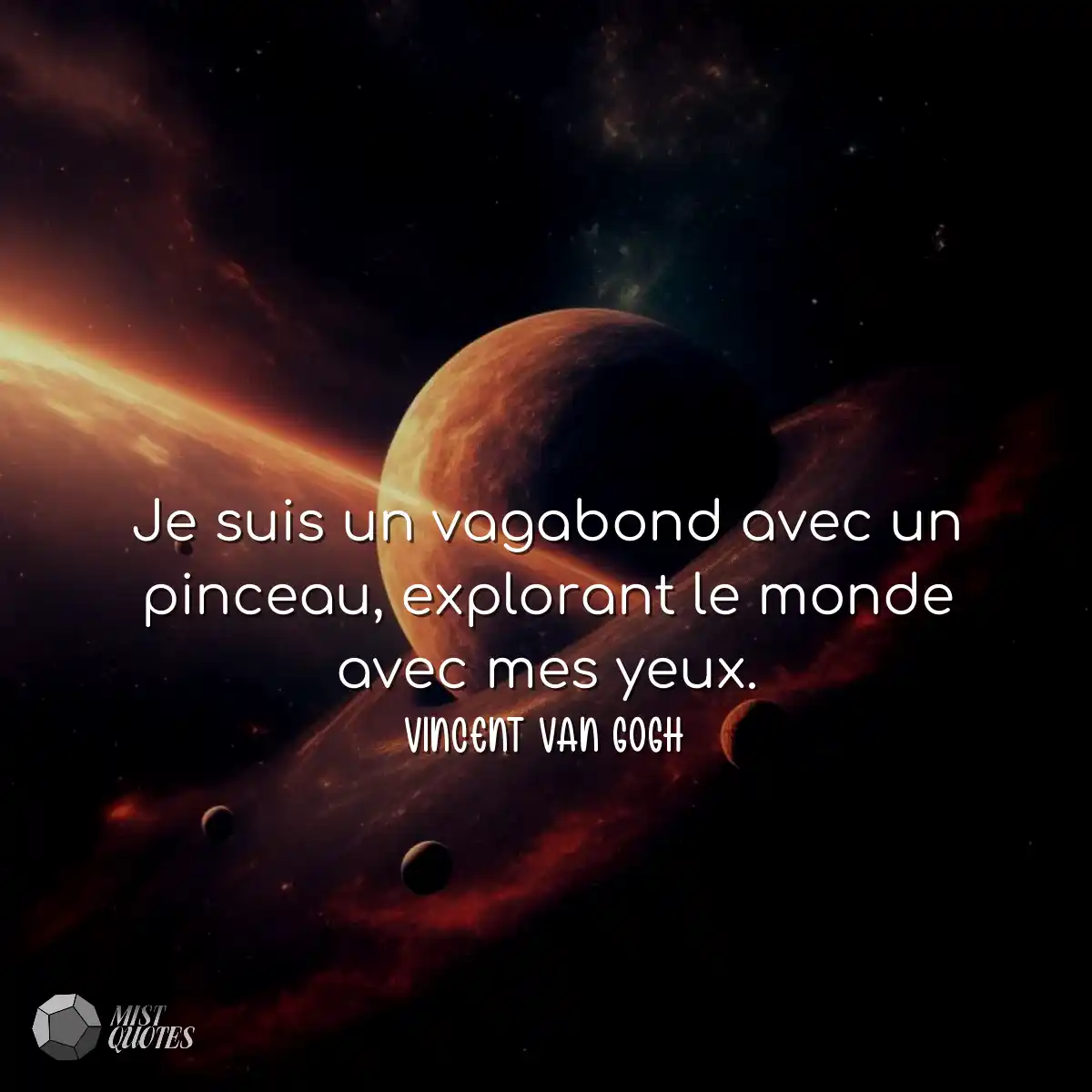 Je suis un vagabond avec un pinceau, exp