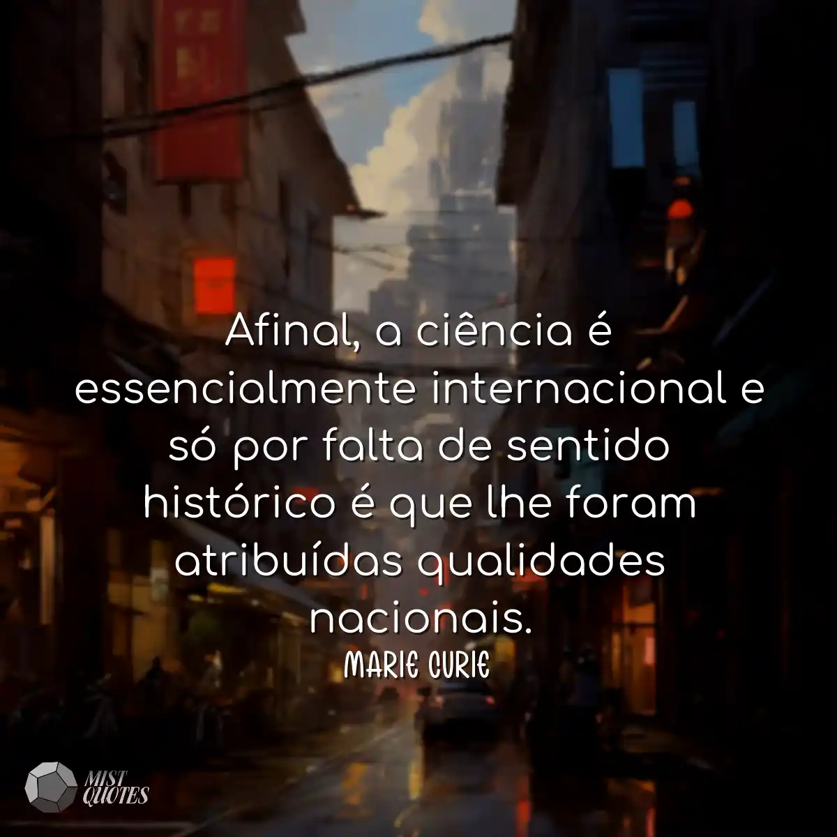 Afinal, a ciência é essencialmente int
