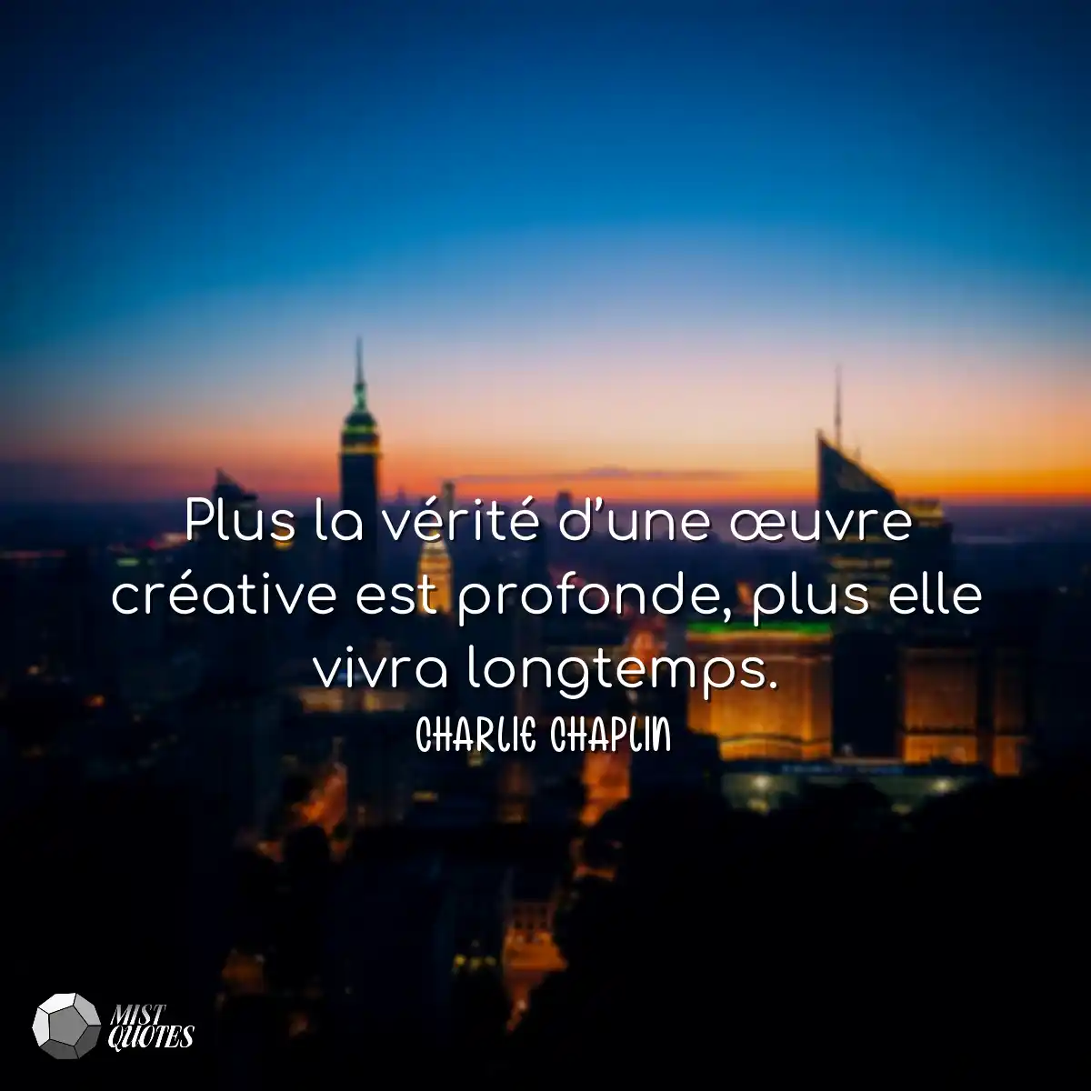 Plus la vérité d’une œuvre créativ