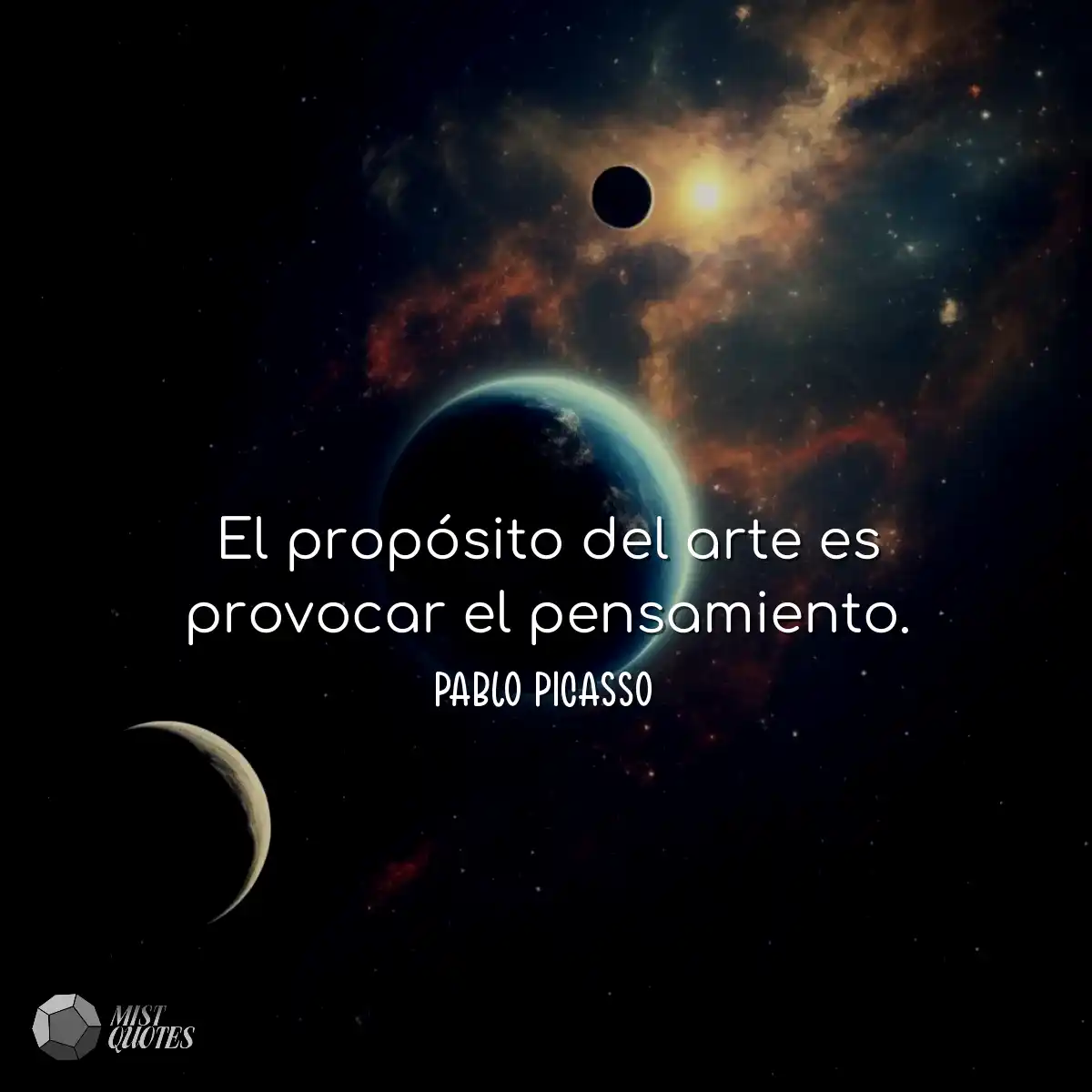 El propósito del arte es provocar el pe