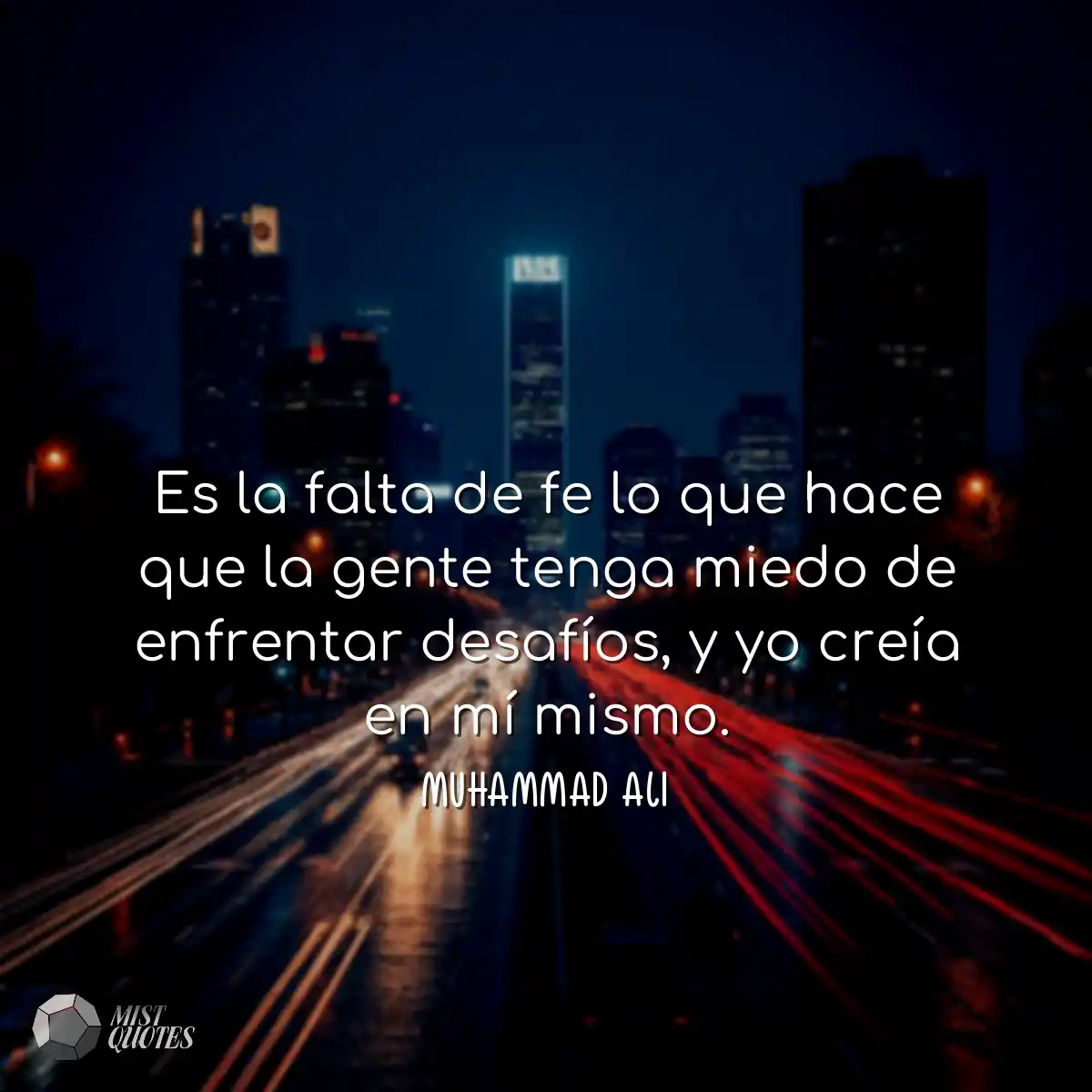 Es la falta de fe lo que hace que la gen