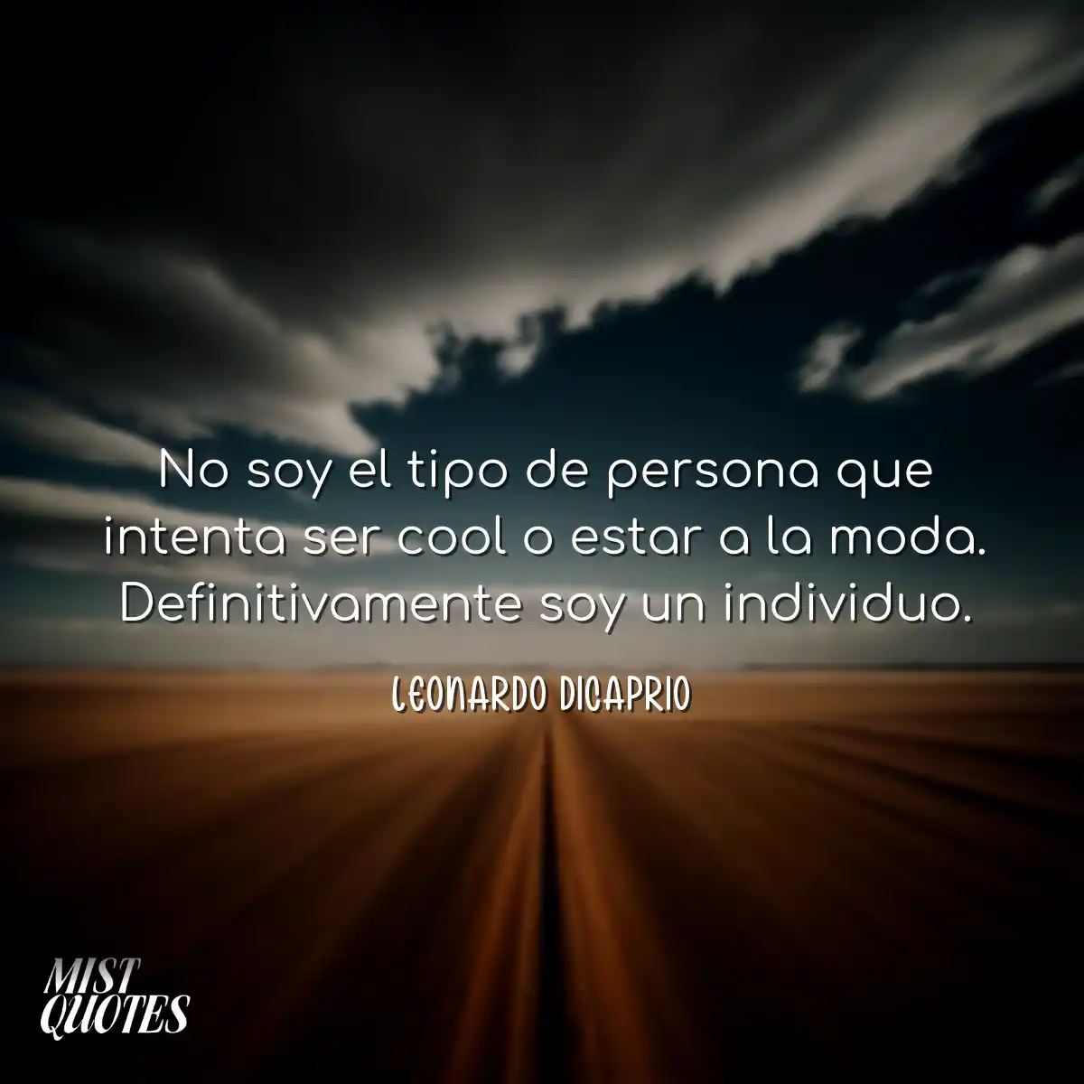 No soy el tipo de persona que intenta ser cool o e