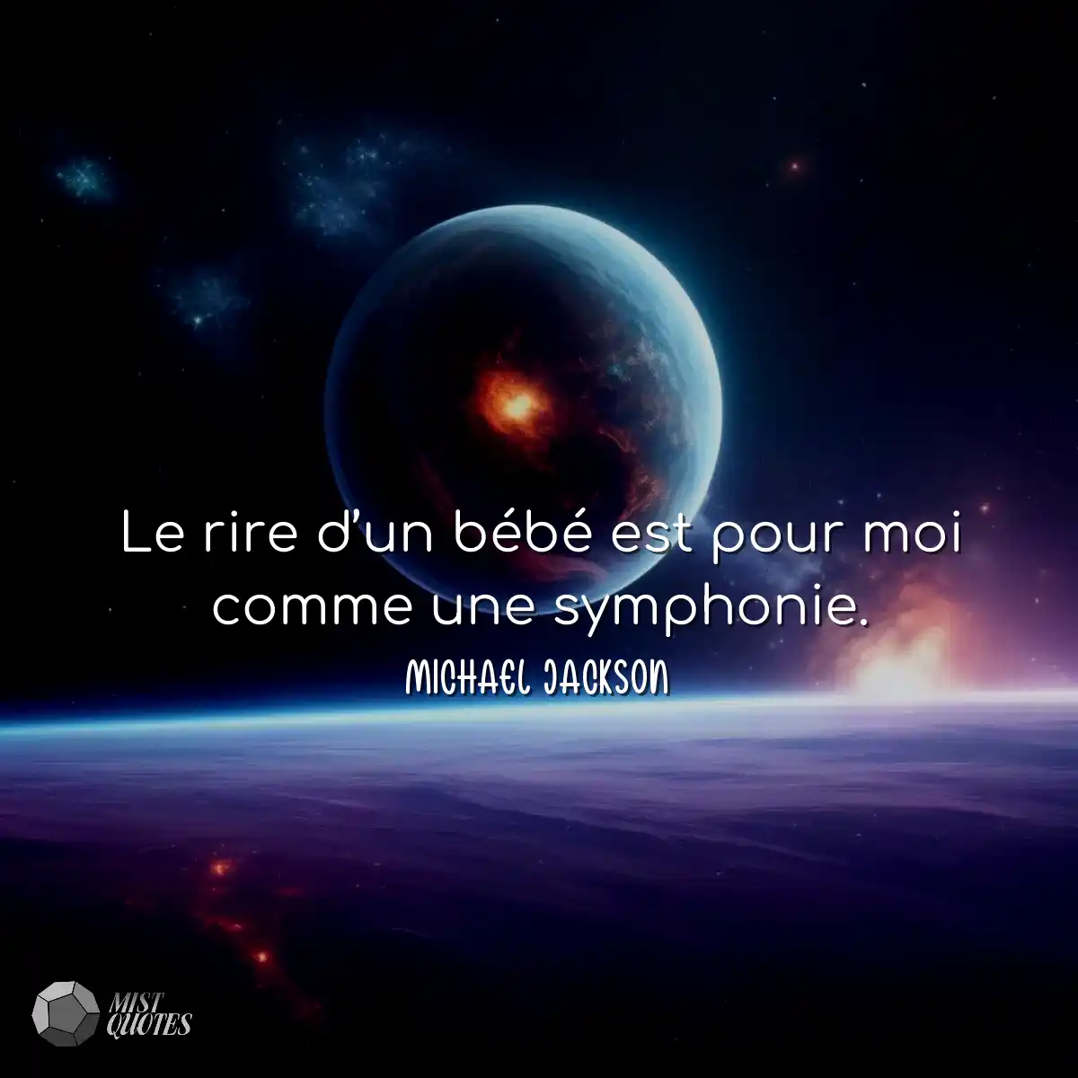 Le rire d’un bébé est pour moi comme
