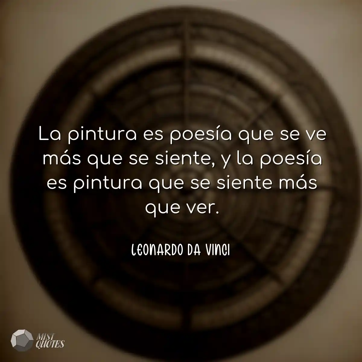 La pintura es poesía que se ve más que
