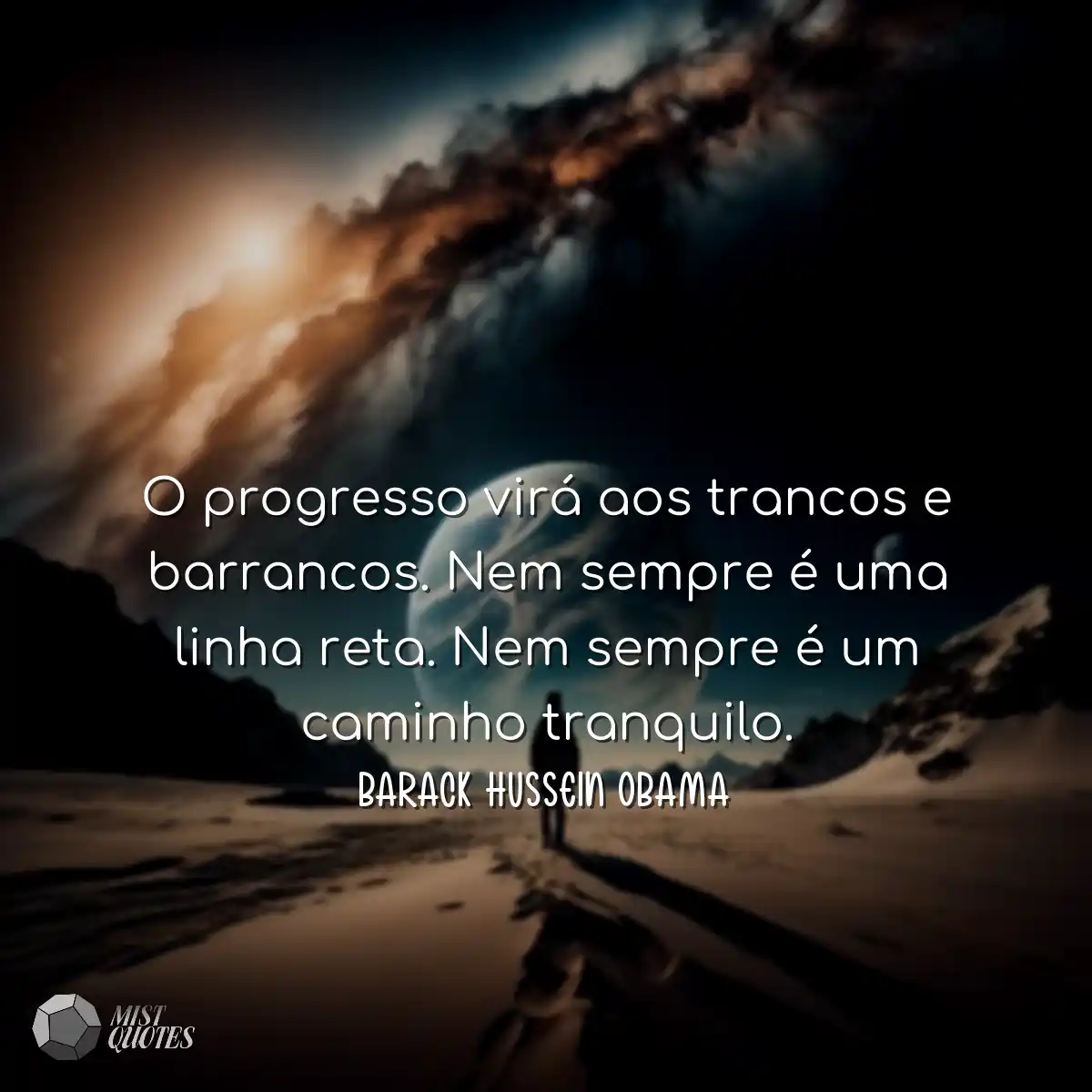 O progresso virá aos trancos e barranco