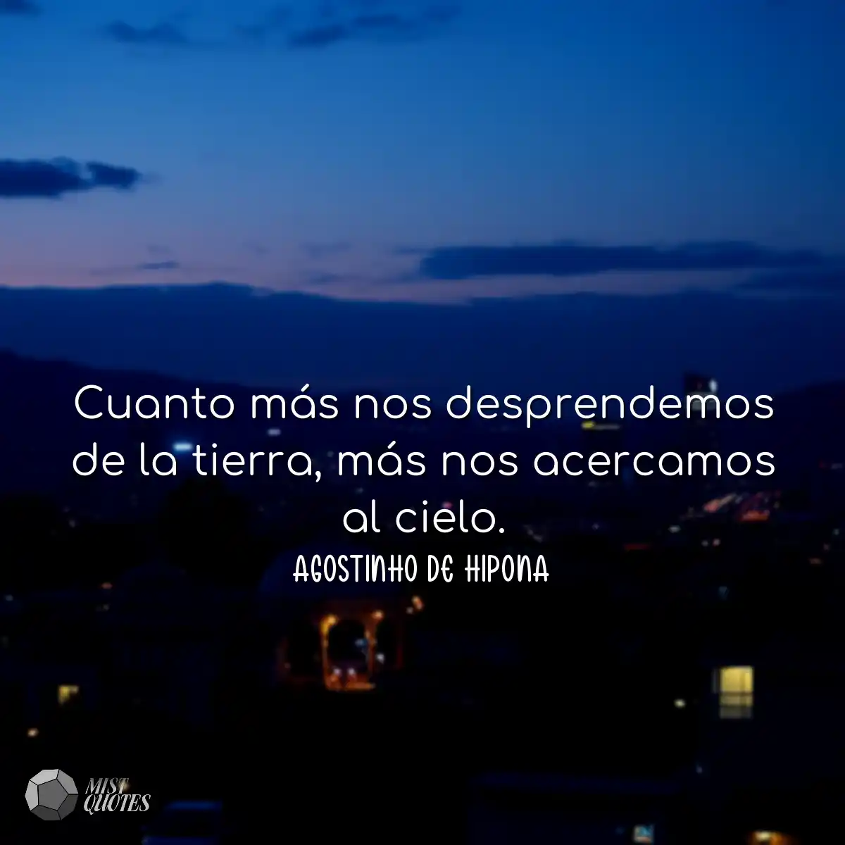 Cuanto más nos desprendemos de la tierra, más nos 