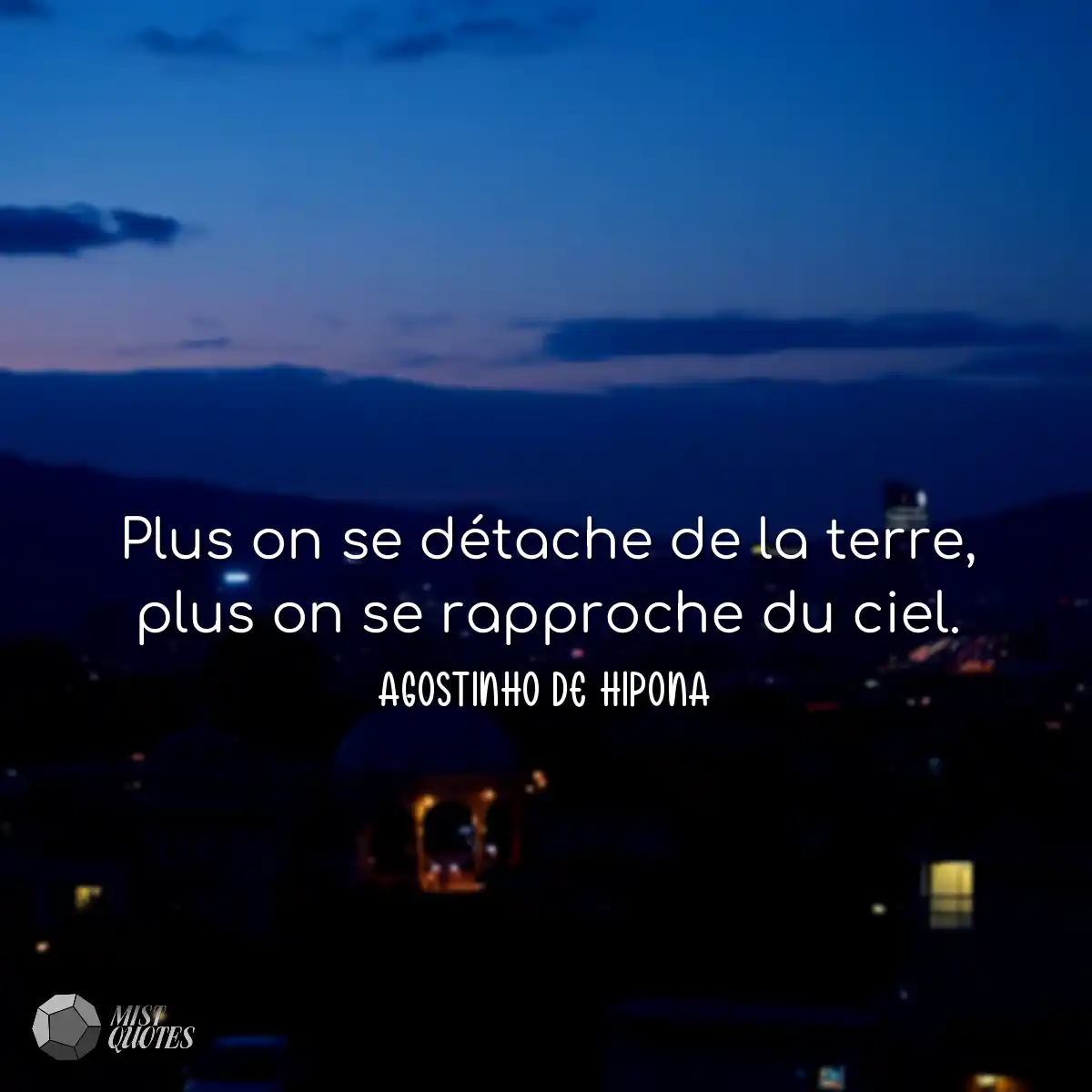 Plus on se détache de la terre, plus on se rapproc