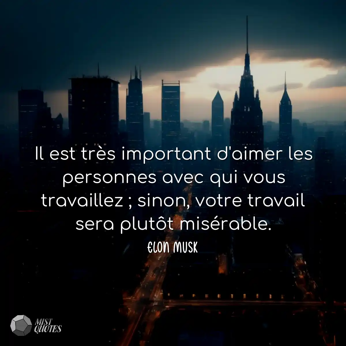 Il est très important d'aimer les personnes avec q