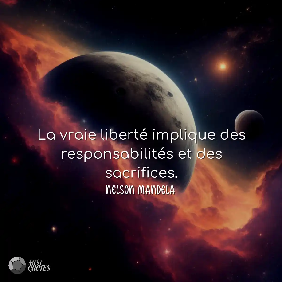 La vraie liberté implique des responsabilités et d