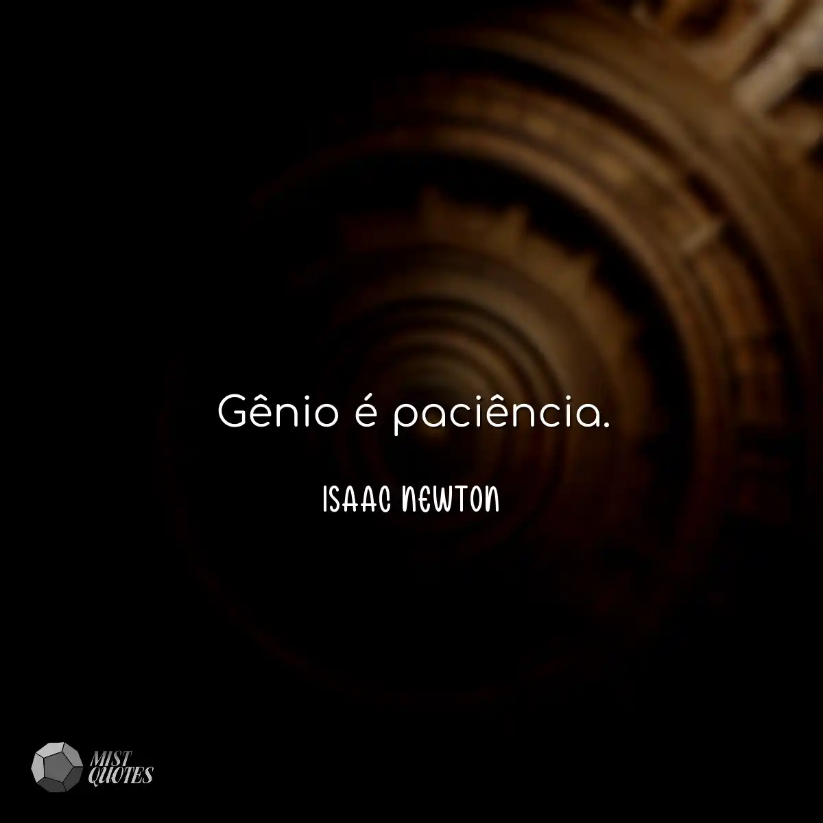 Gênio é paciência.
