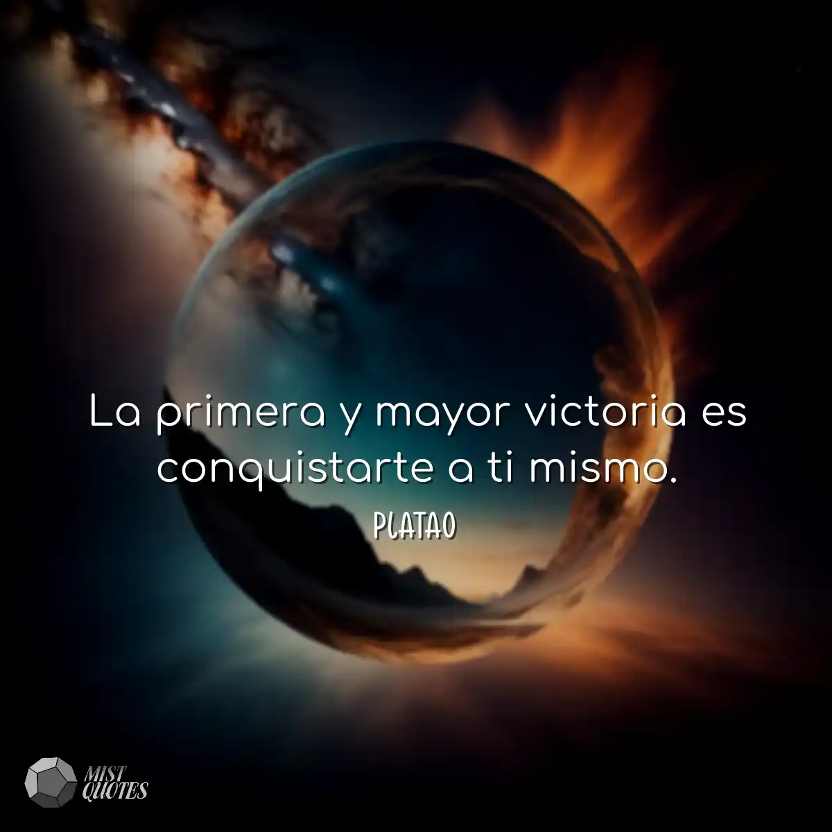La primera y mayor victoria es conquistarte a ti m