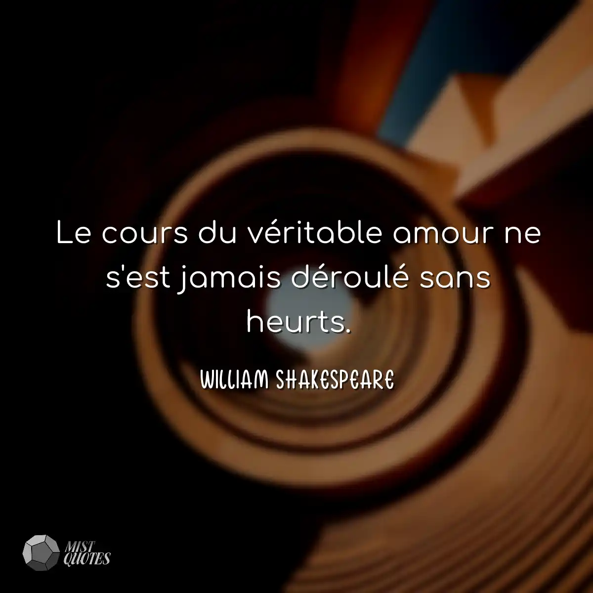 Le cours du véritable amour ne s'est jamais déroul