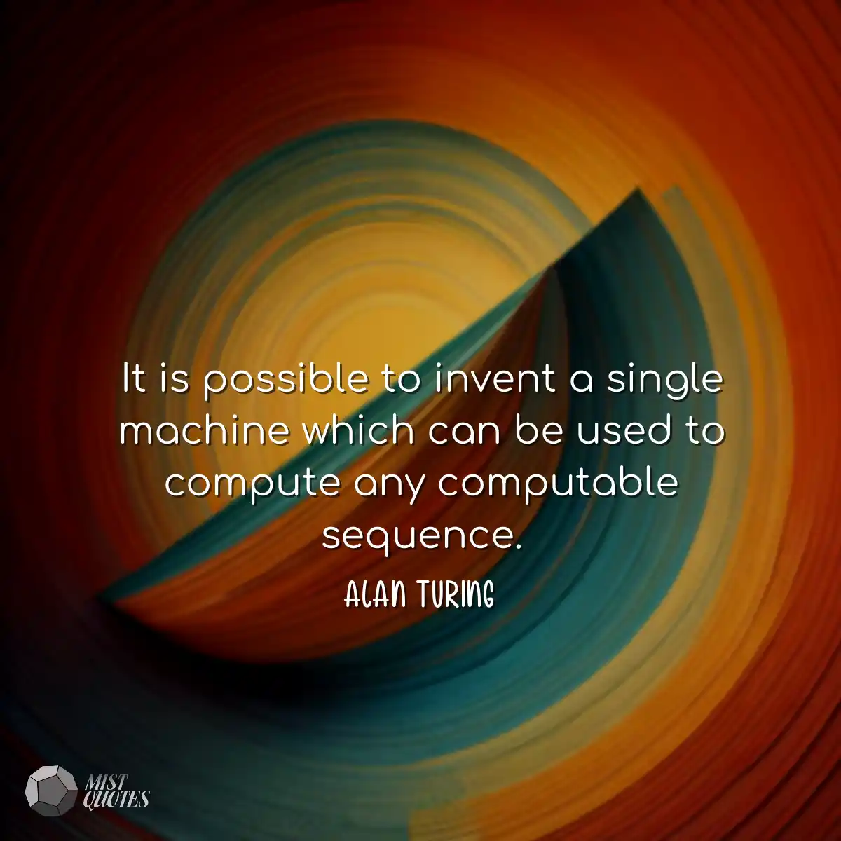It is possible to invent a single machin