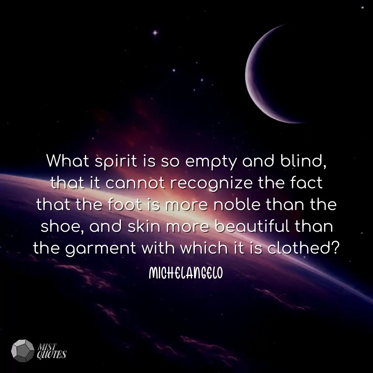 What spirit is so empty and blind, that 