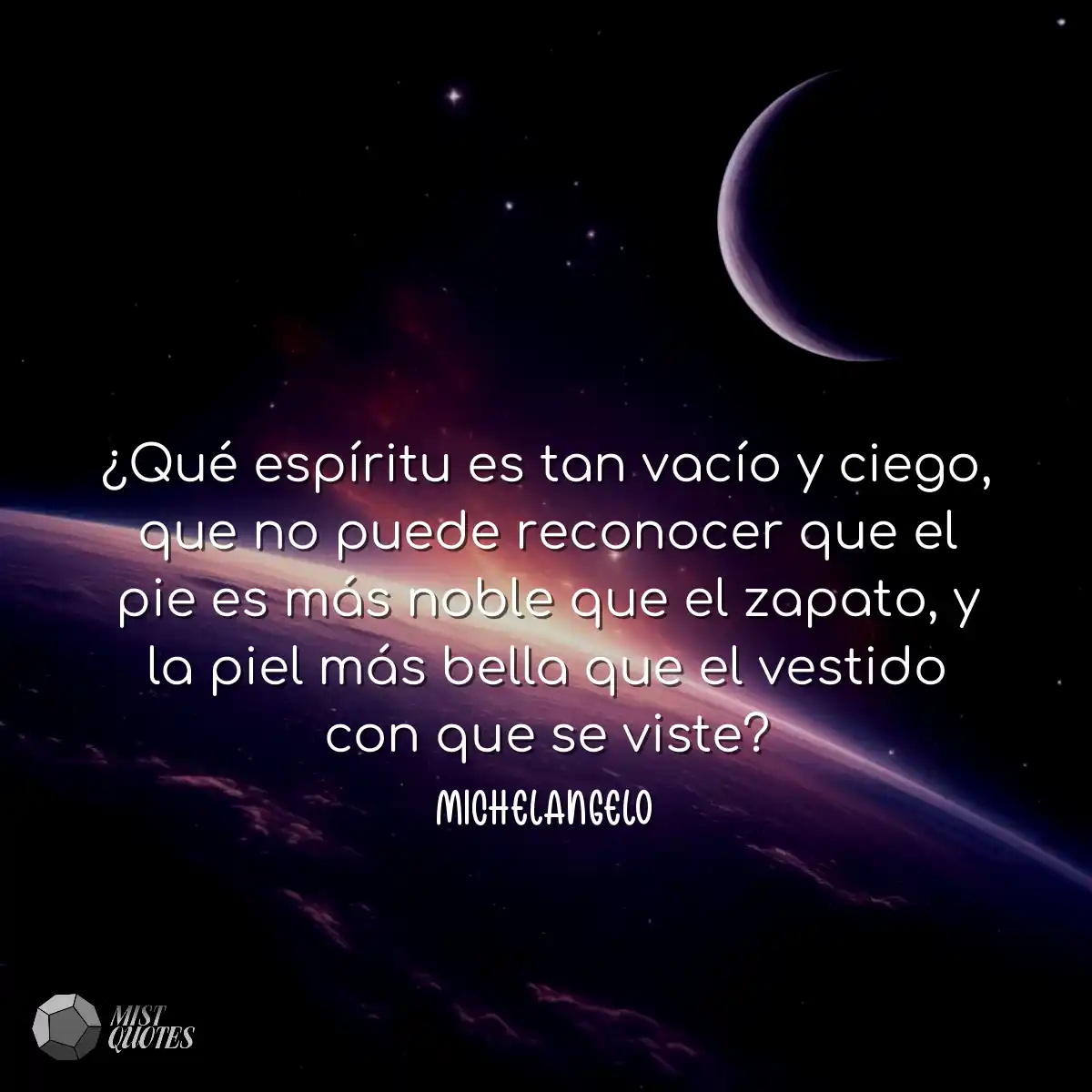 ¿Qué espíritu es tan vacío y ciego, que no puede r