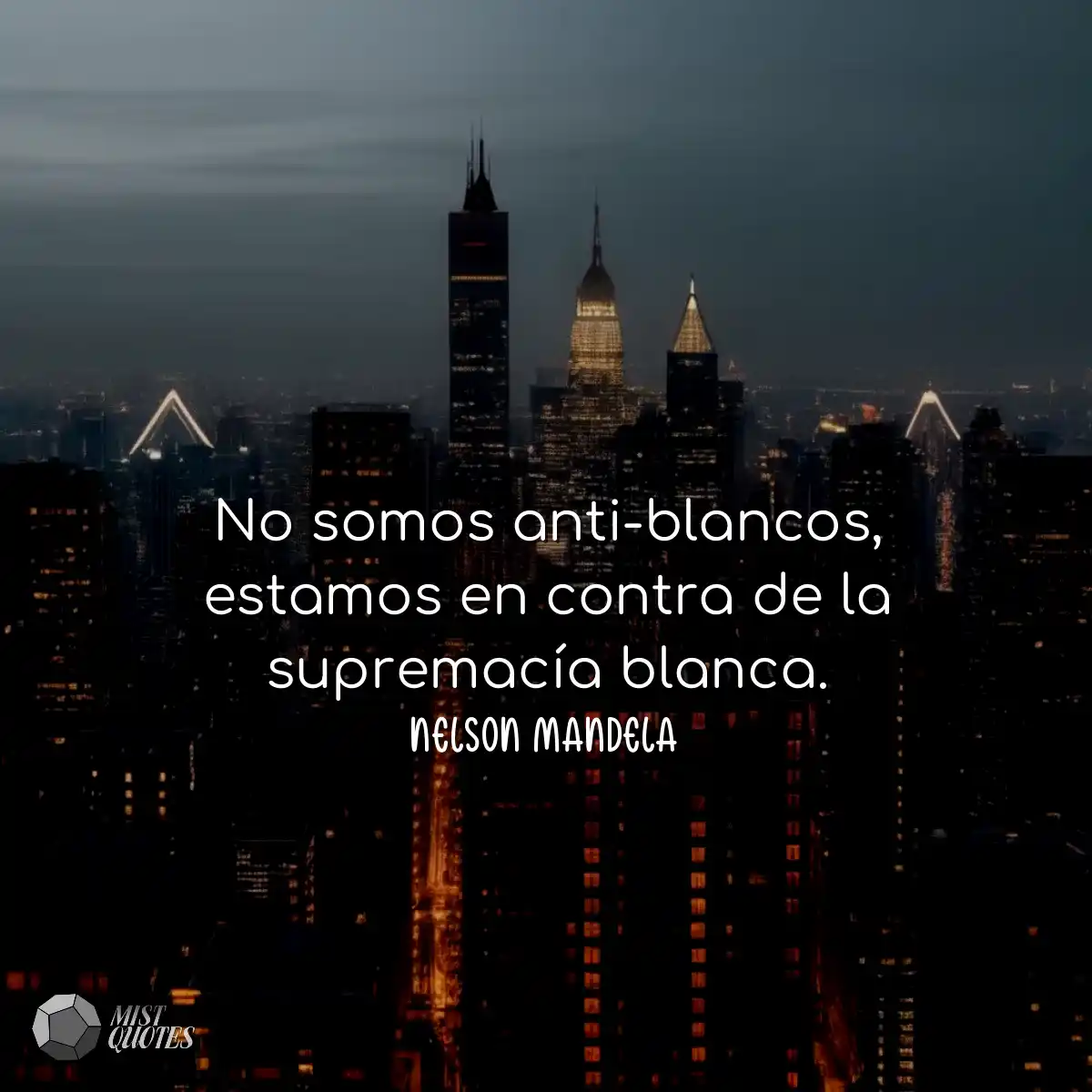 No somos anti-blancos, estamos en contra de la sup