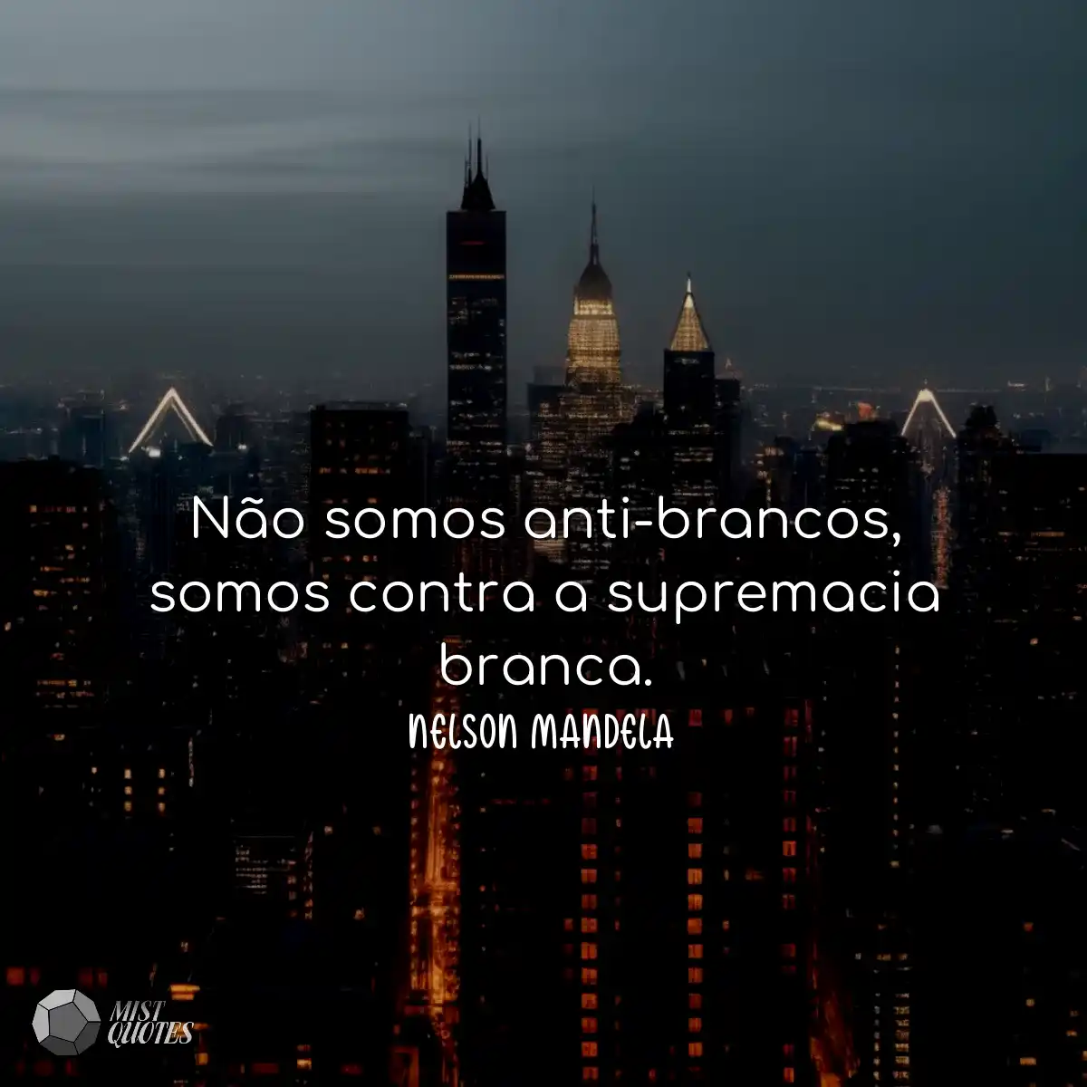 Não somos anti-brancos, somos contra a supremacia 