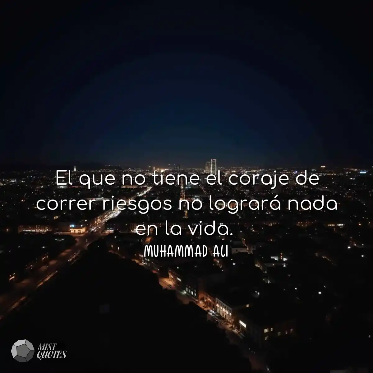 El que no tiene el coraje de correr riesgos no log