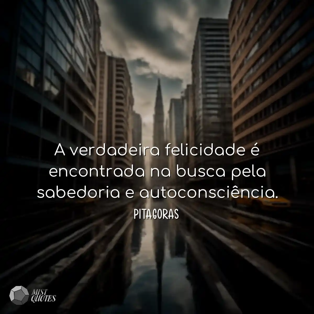 A verdadeira felicidade é encontrada na busca pela