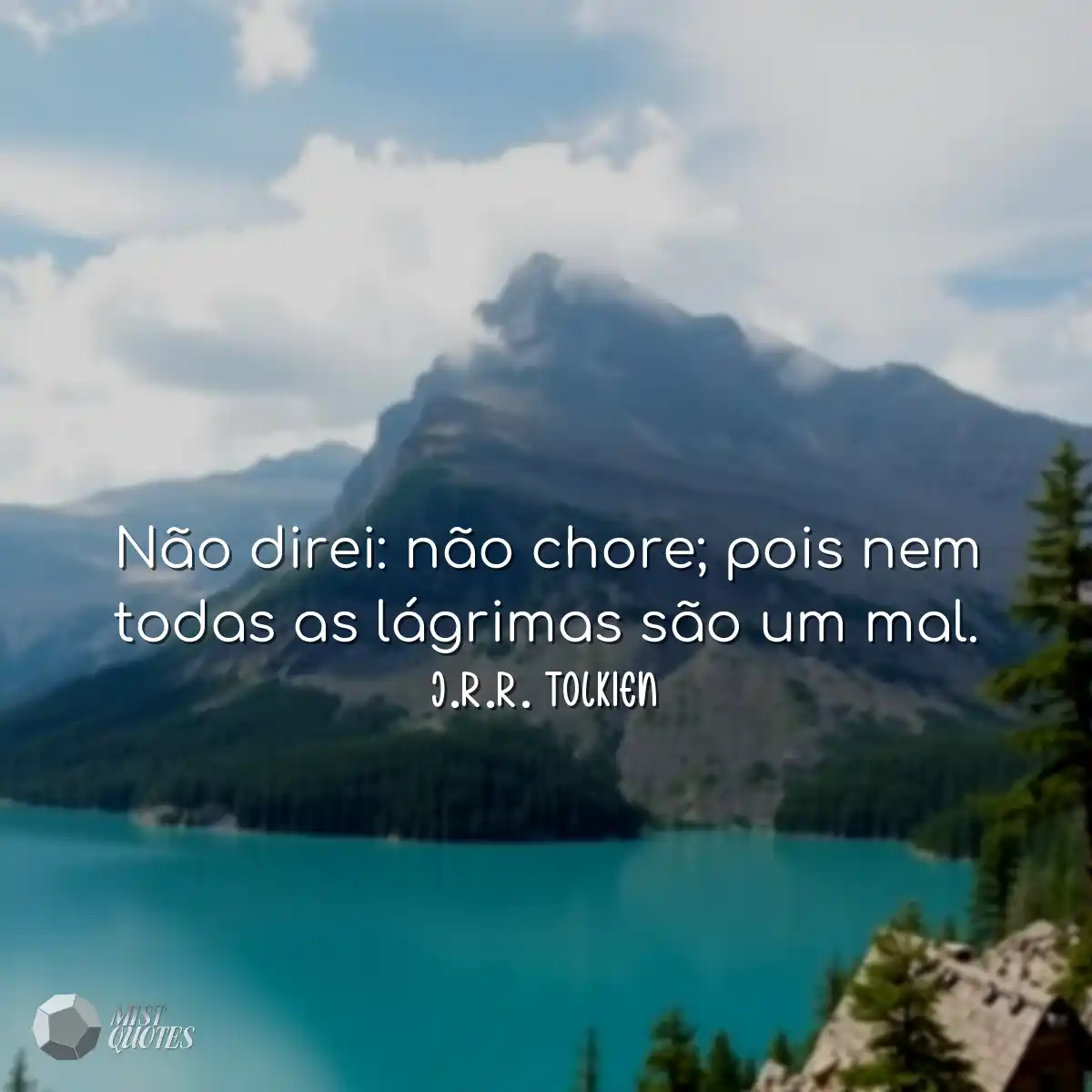 Não direi: não chore; pois nem todas a