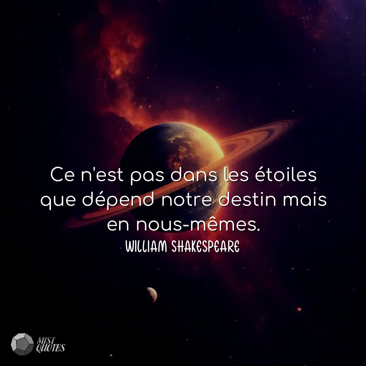 Ce n'est pas dans les étoiles que dépe