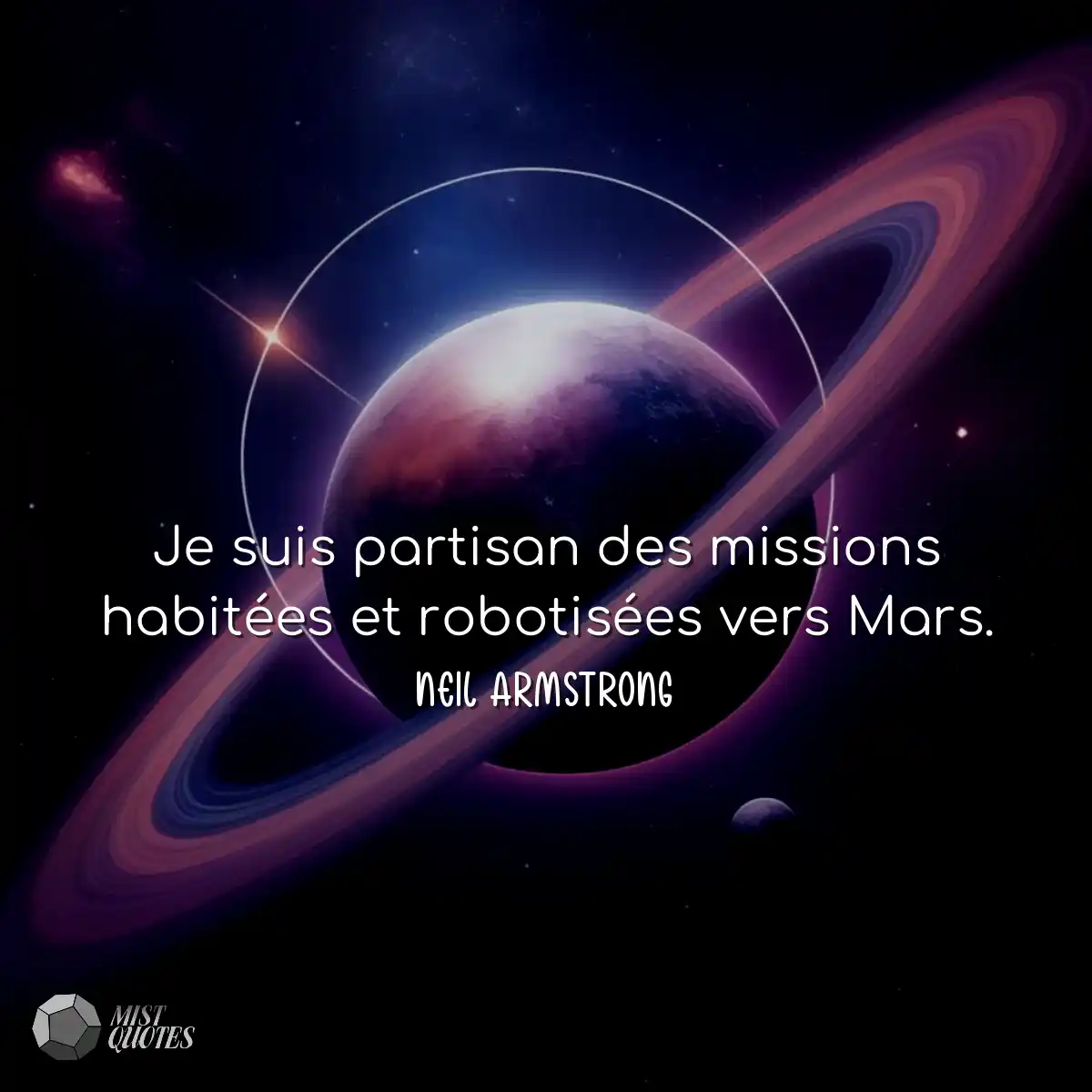 Je suis partisan des missions habitées et robotisé
