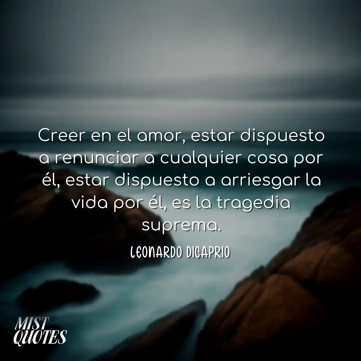Creer en el amor, estar dispuesto a renu