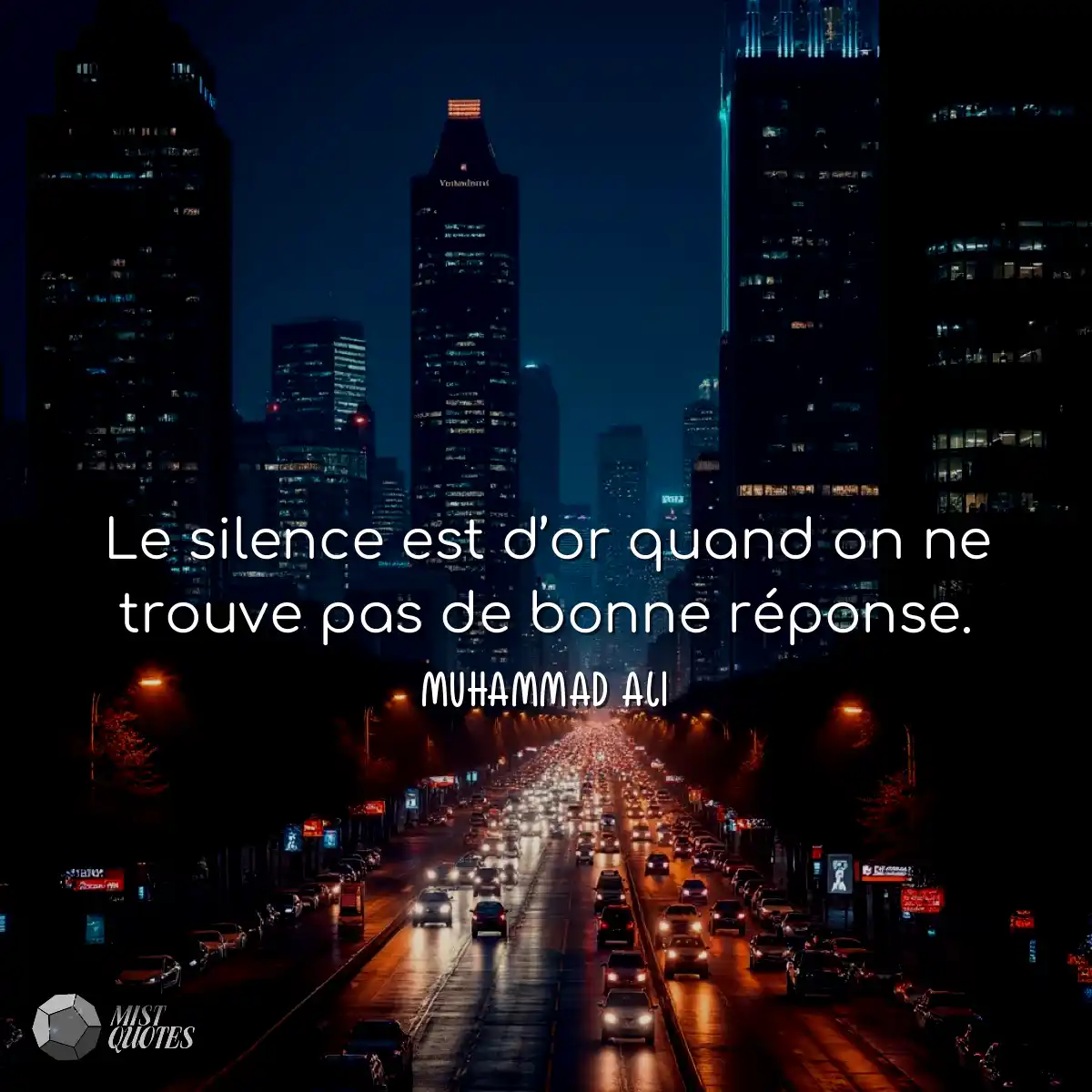 Le silence est d’or quand on ne trouve