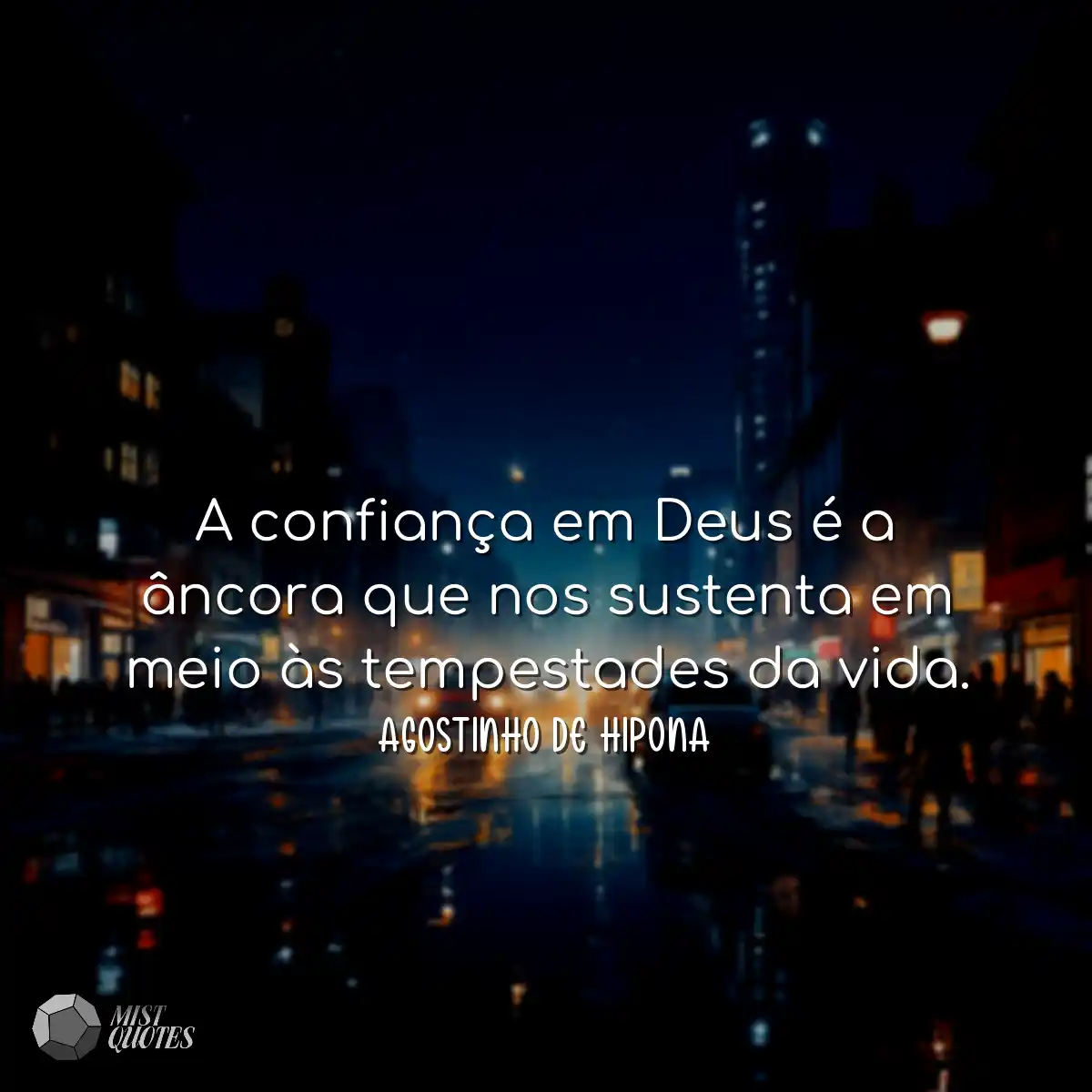 A confiança em Deus é a âncora que no