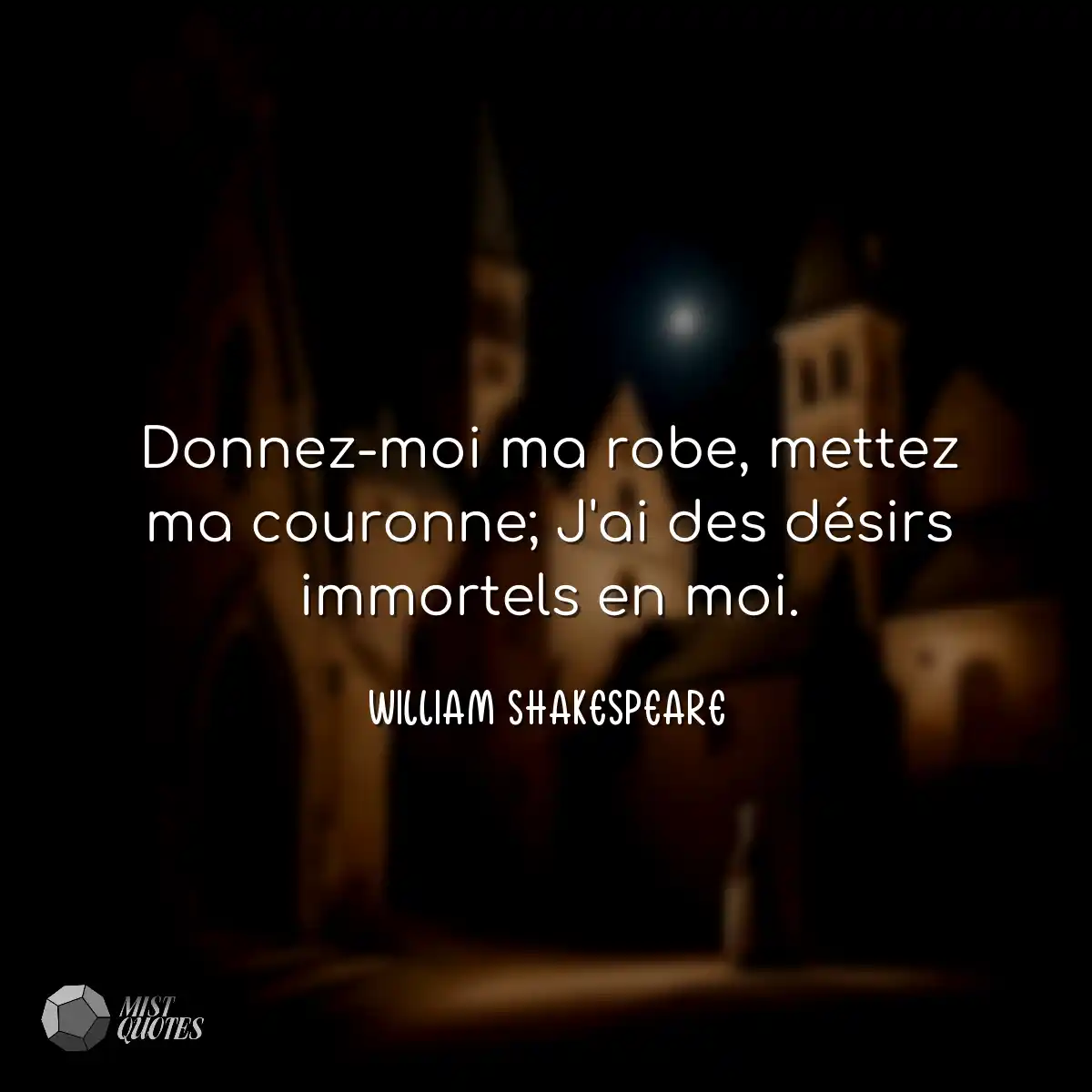 Donnez-moi ma robe, mettez ma couronne; 