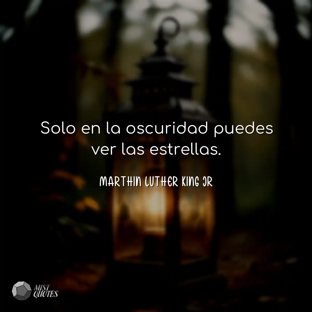 Solo en la oscuridad puedes ver las estr