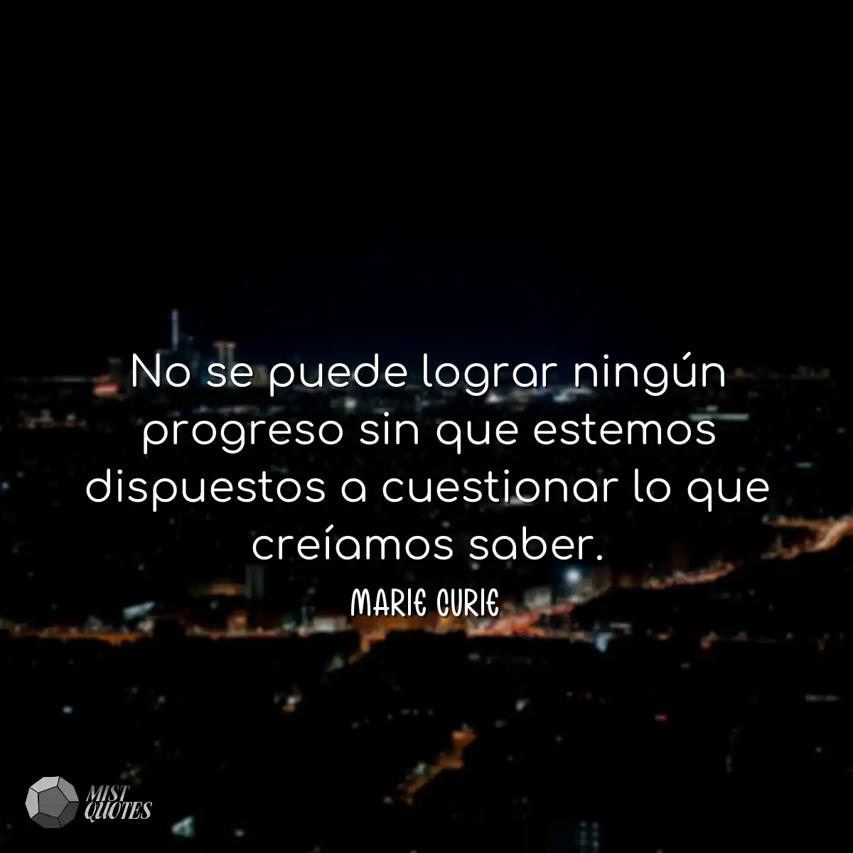 No se puede lograr ningún progreso sin 