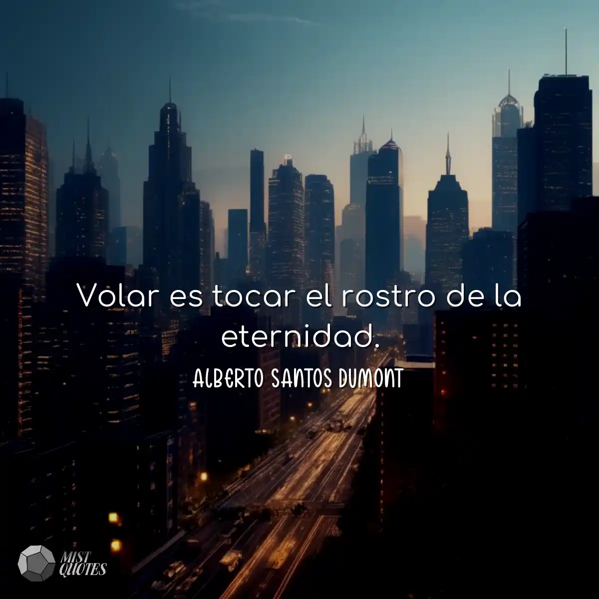 Volar es tocar el rostro de la eternidad.
