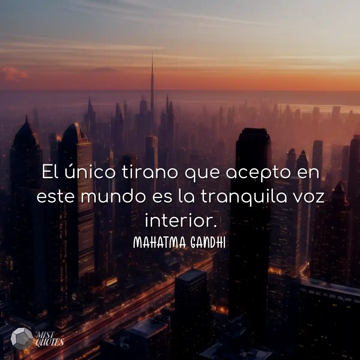El único tirano que acepto en este mundo es la tra