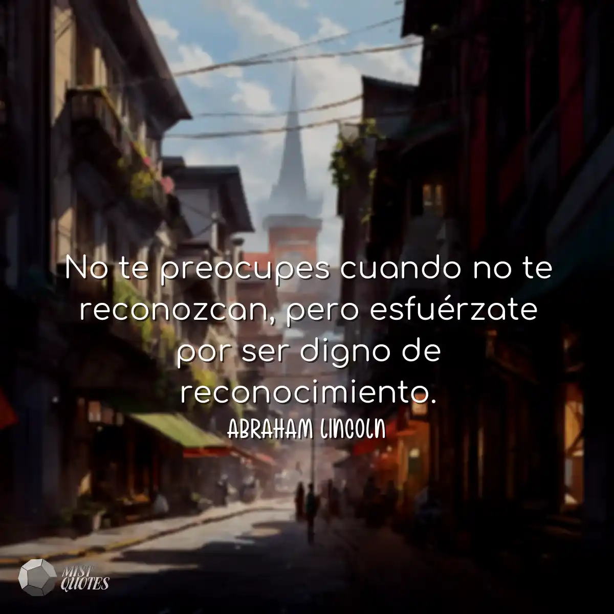 No te preocupes cuando no te reconozcan,