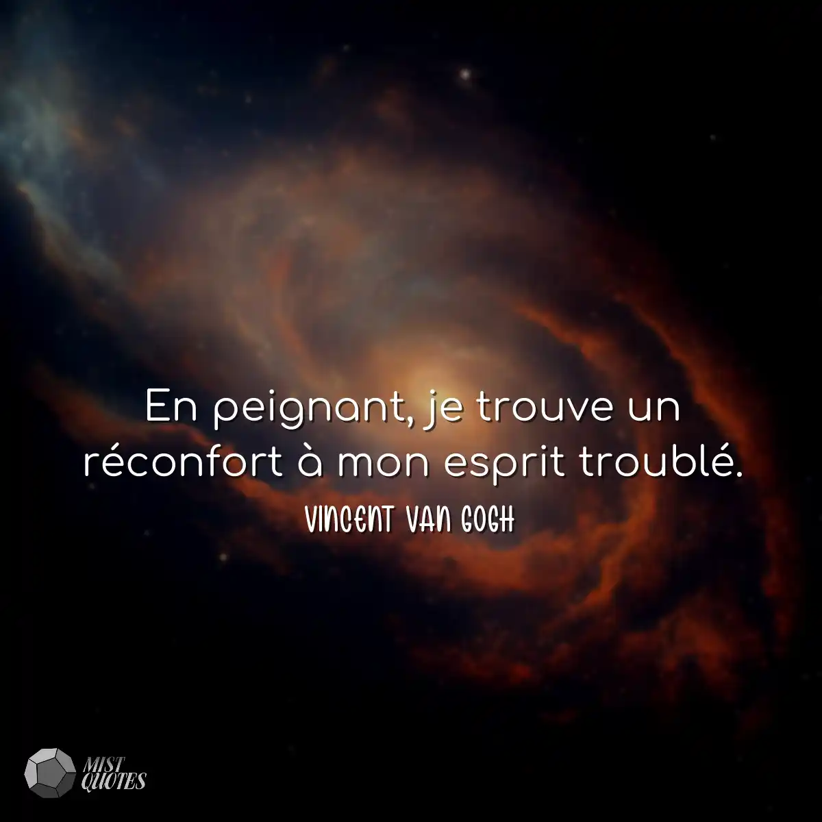 En peignant, je trouve un réconfort à 