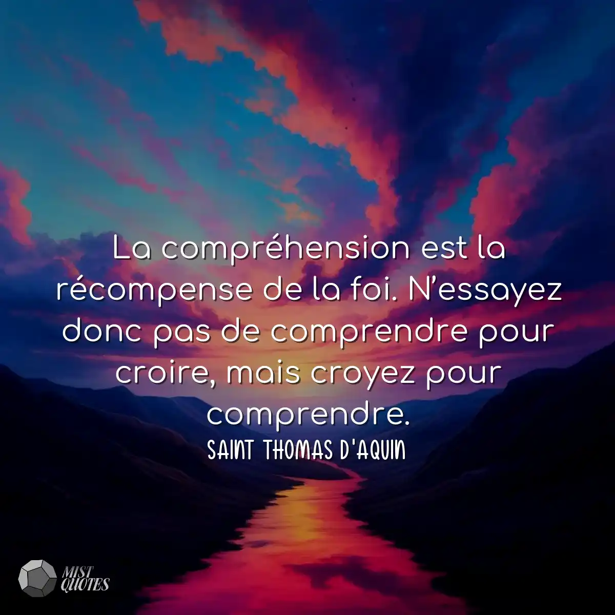 La compréhension est la récompense de 