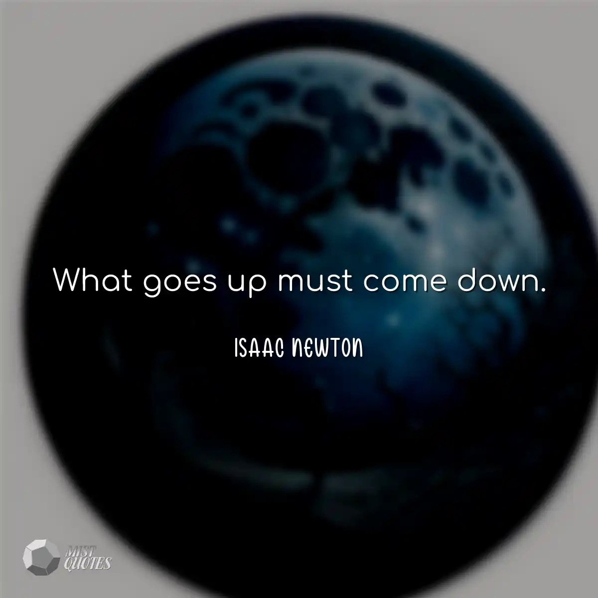 What goes up must come down.